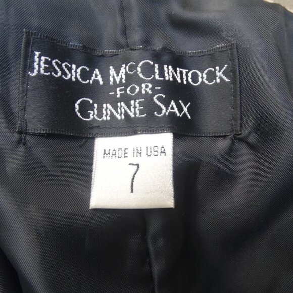 GUNNE SAX Jessica McClintock STRAPLESS Dress Size 7/Small, USA, bejeweled - Picture 4 of 9